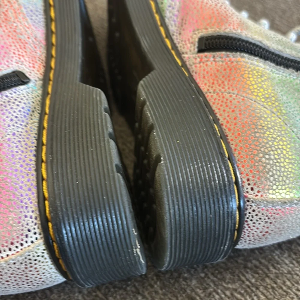 Dr. Martens Girl's 1460 Glitter J Pascal Rainbow Pastel Boots‎ Size 2